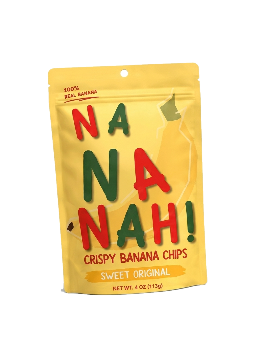 NANANAH crispy banana chips sweet original pouch