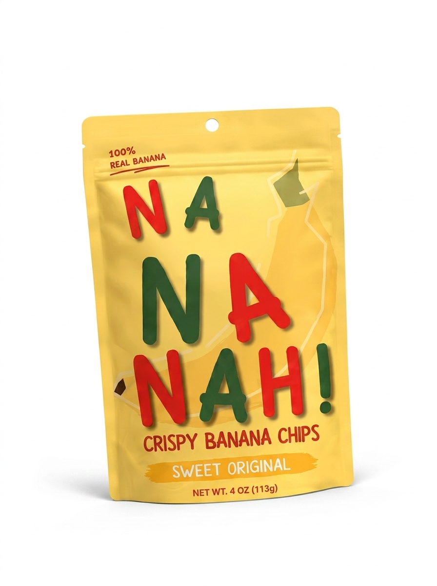NANANAH crispy banana chips sweet original pouch